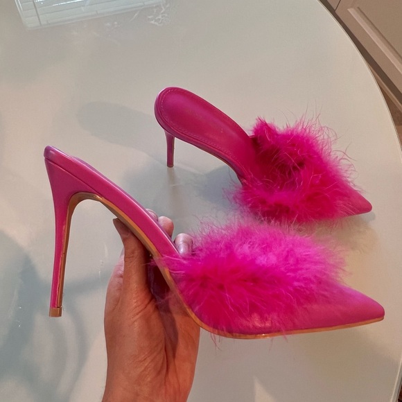 hot pink azalea wang heels! only worn once - Picture 3 of 4